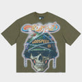 GODSPEED “BADGES OF HONOR” MILITARY GREEN TEE