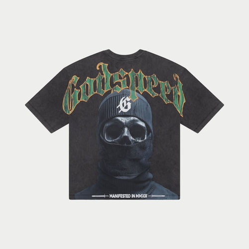 Godspeed Balacava T-Shirt (Grey Wash)