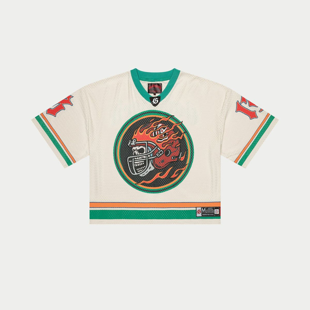 Godspeed First Down Jersey (Bone/Teal/Orange) NYC